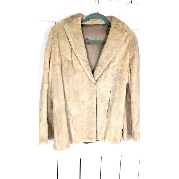 Vintage genuine fur coat jacket - Picture 4 of 6